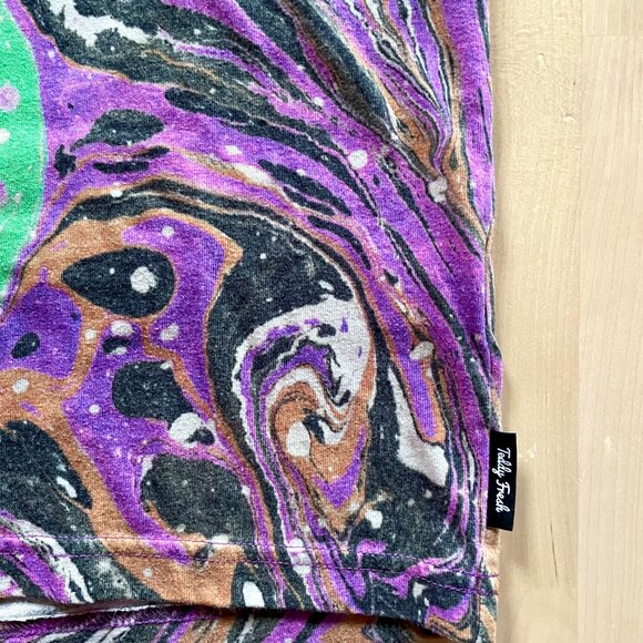 Teddy Fresh x Myfawnwy Collaboration Unisex Tie-Dye Mushroom T-Shirt size XXS - Picture 2 of 6